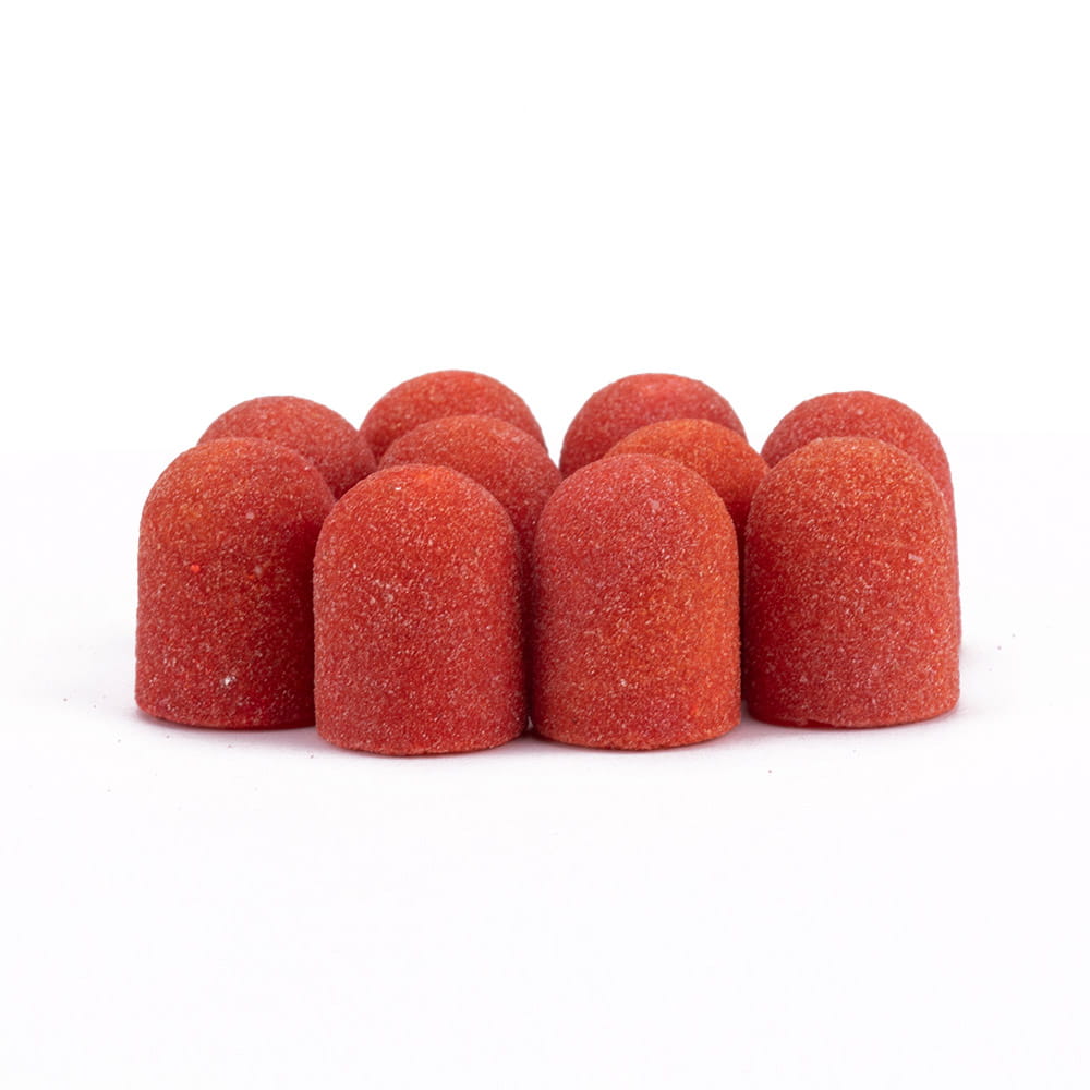 Kapturki do pedicure 13 mm gradacja 150 10 szt Fabric Podo AlleMed Pomarańczowy Orange