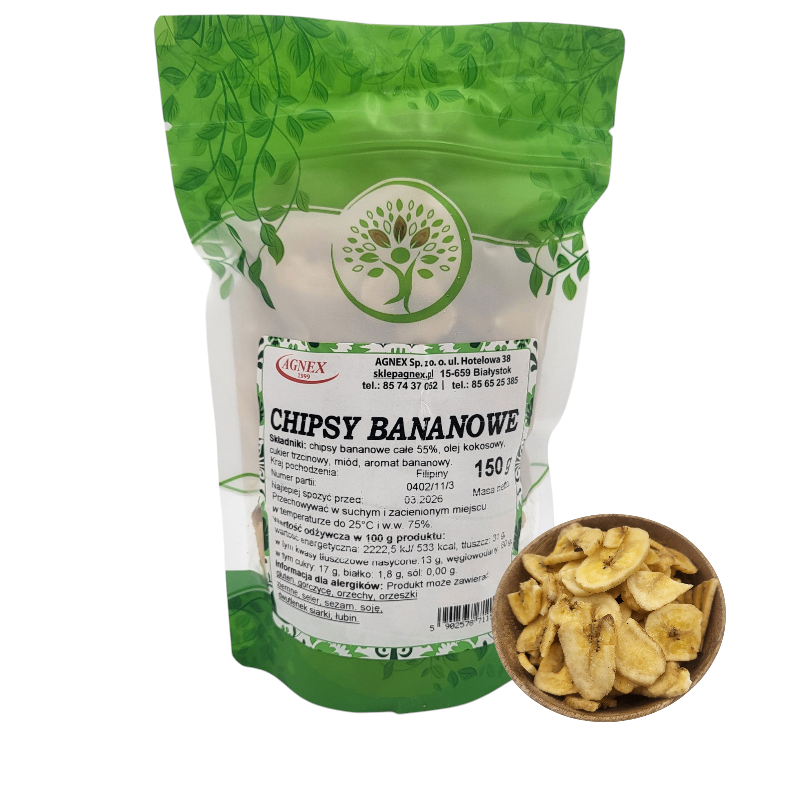 Chipsy bananowe 150 g