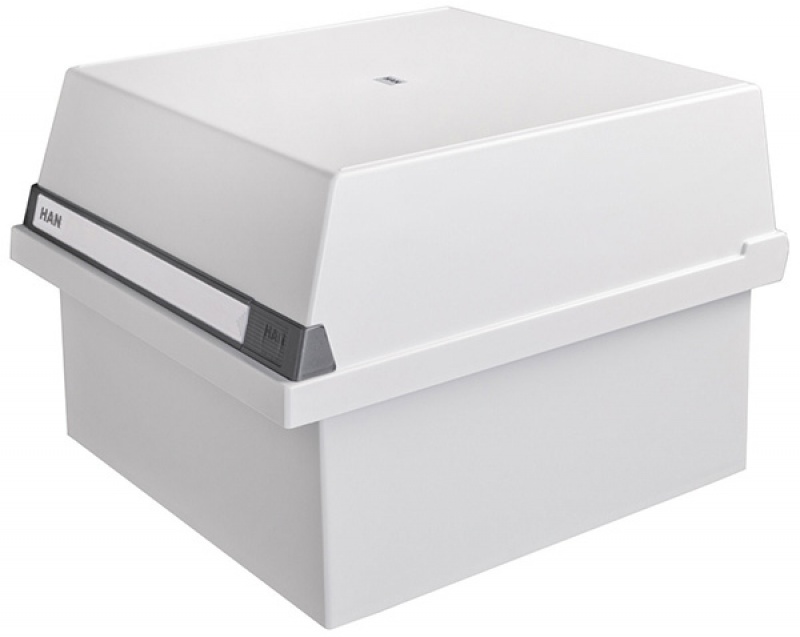 Kartoteka z wiekiem HAN Kartei, polistyren, A4, szara