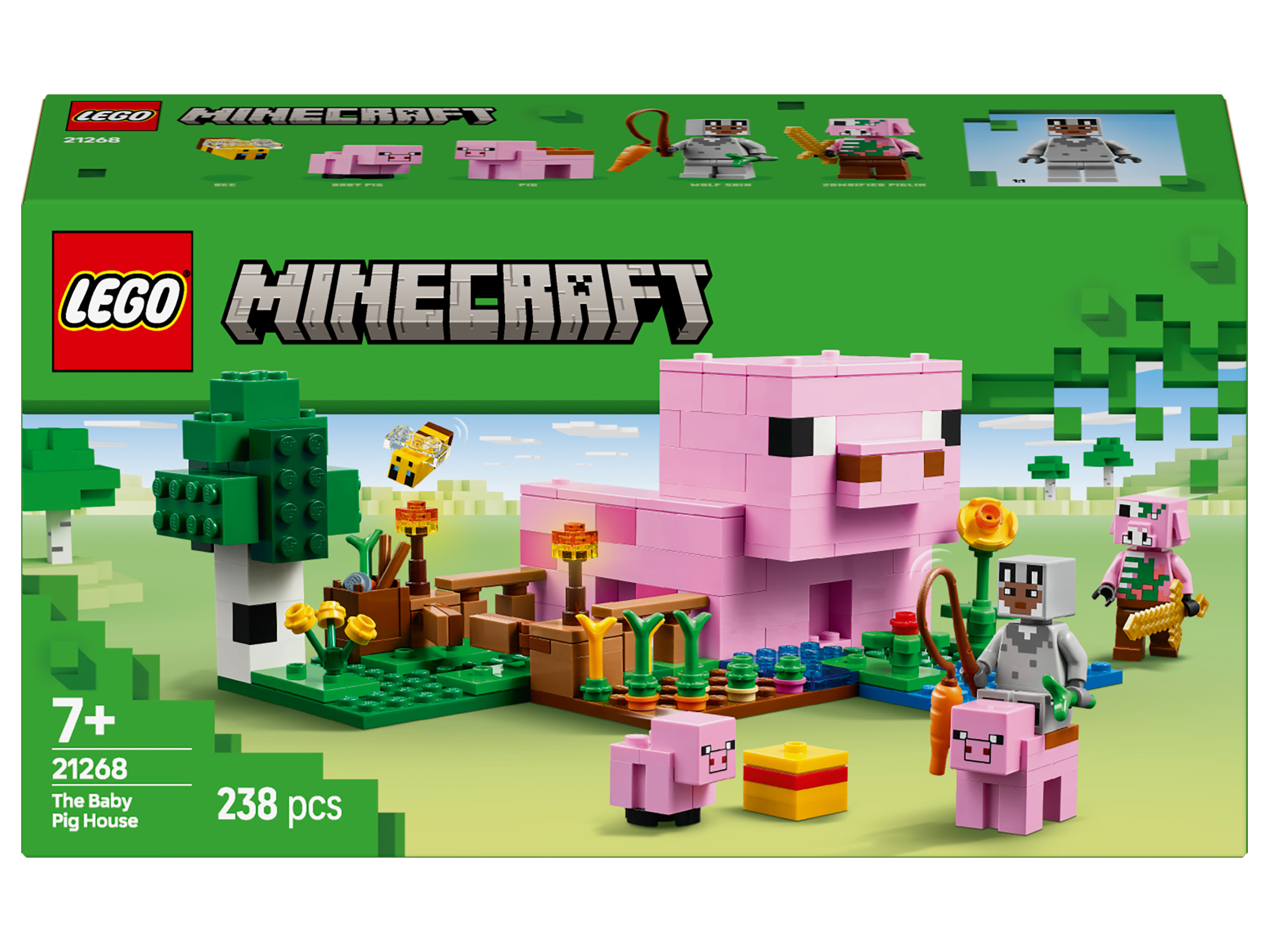 Lego Minecraft Zestaw klocków Lego 21268 Domek dla prosiaczka
