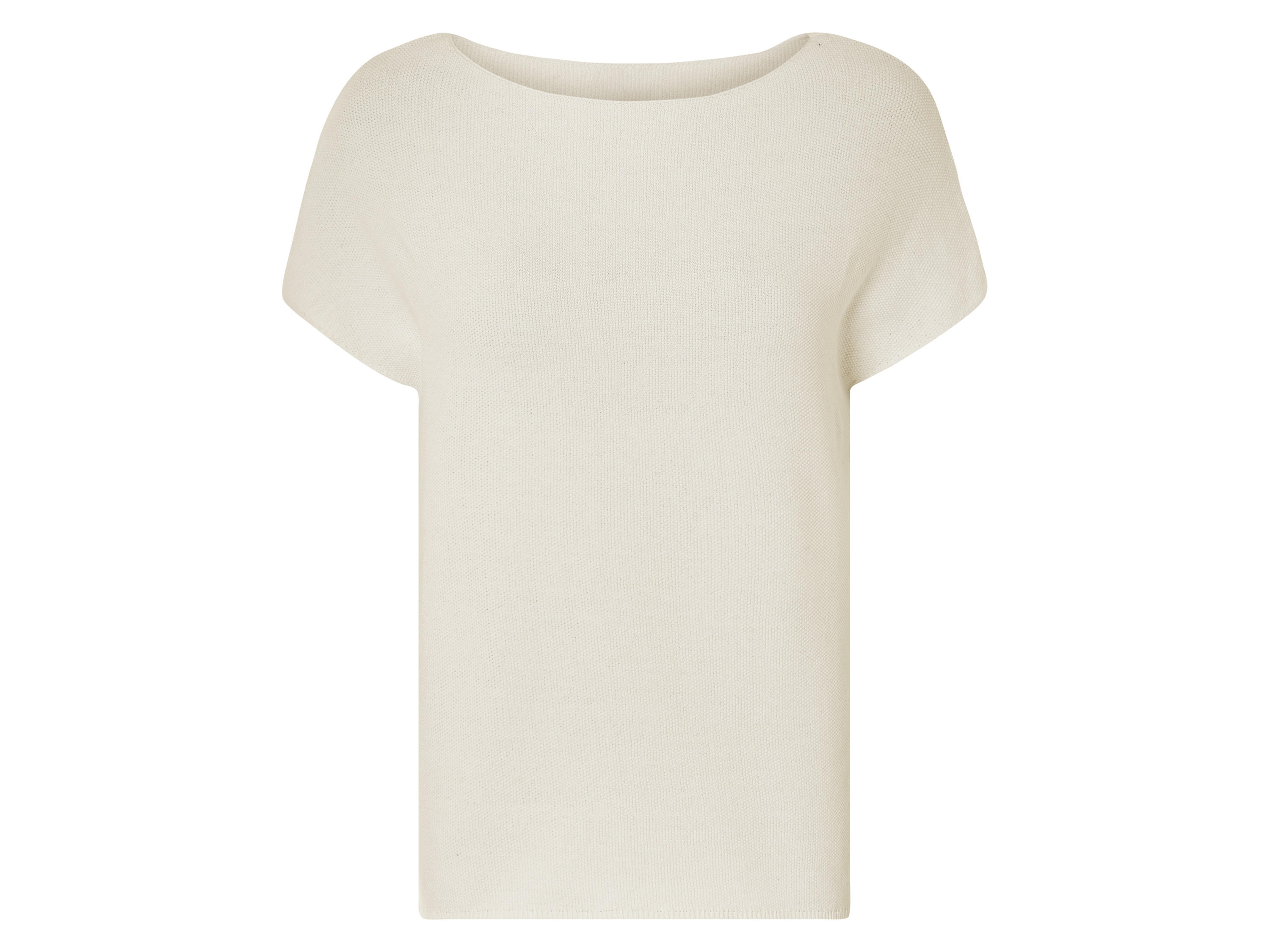 esmara Sweterkowa bluzka damska z bawełny Biały, S 36-38