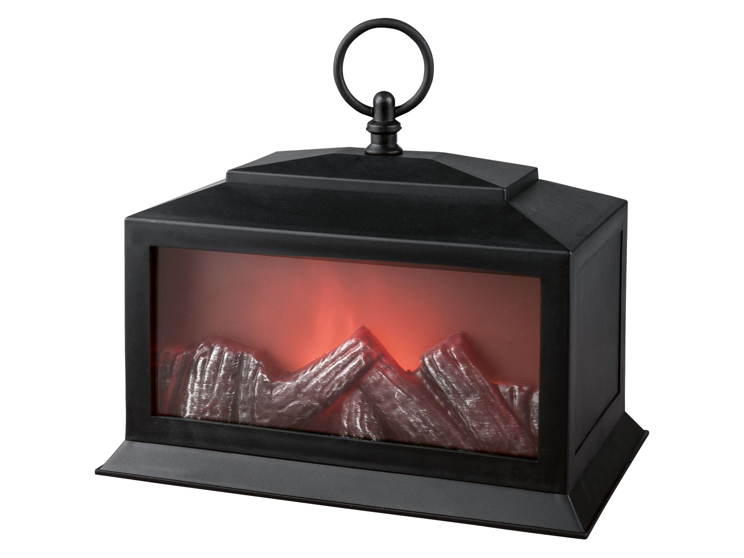 Livarno home Latarnia LED imitująca płomień kominka, 1 sztuka Poziomy