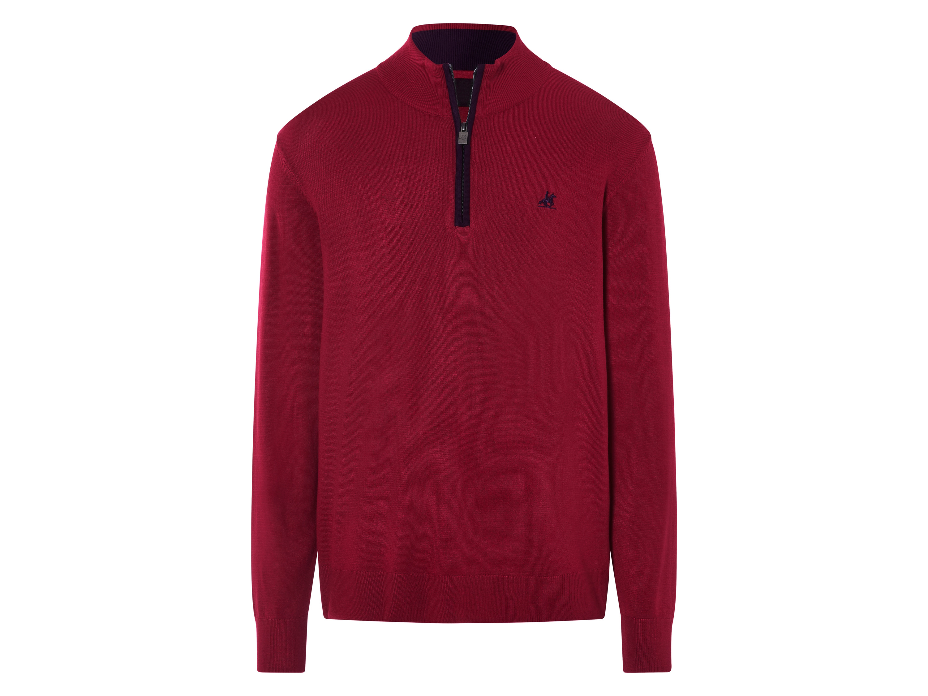 Livergy Sweter męski z wiskozą U.s. Grand Polo Czerwony, M 48/50