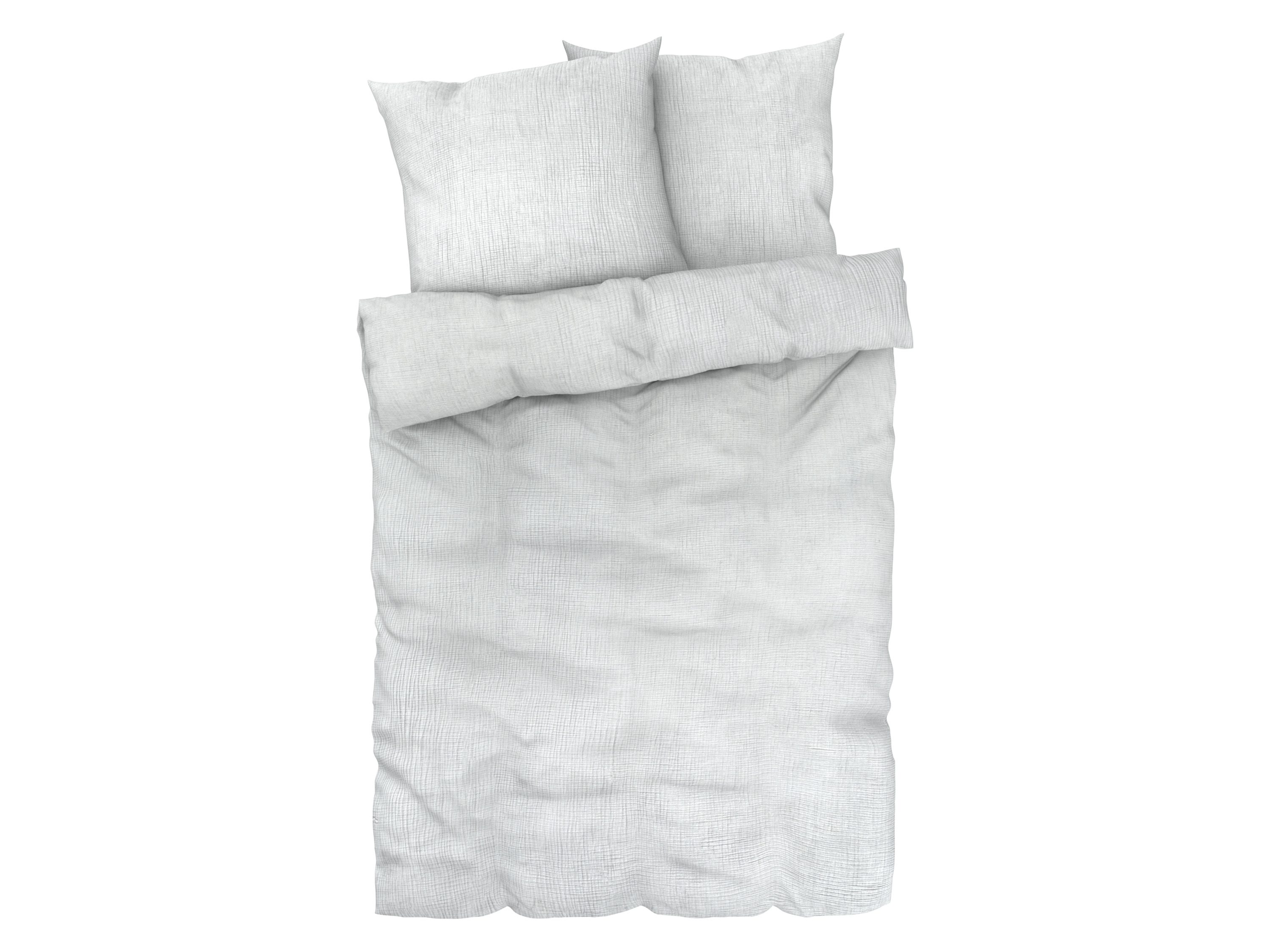 Livarno home Pościel z bawełnianego muślinu, 160 x 200 cm Szary