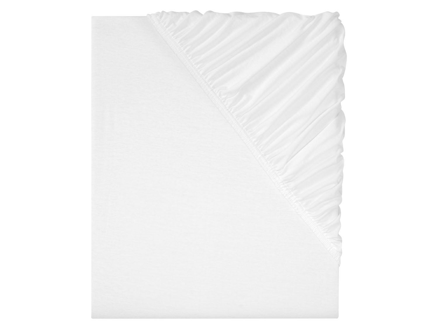 Livarno home Prześcieradło z dżerseju z gumką, 90-100 x 200 cm Biały