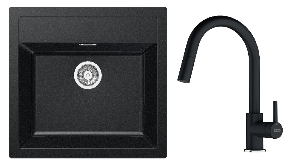 Darmowa Dostawa - Zlewozmywak z baterią onyx/onyx Franke Sirius SID abset9440