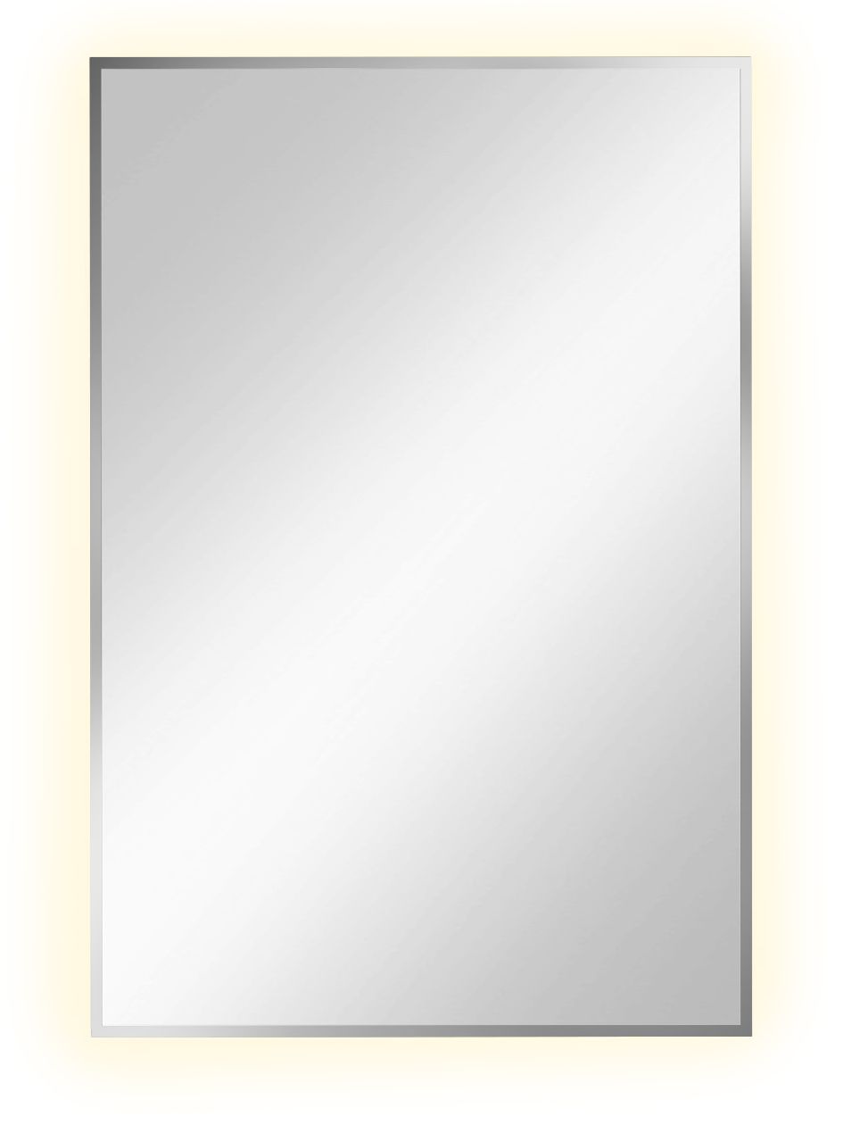 Darmowa Dostawa - Lustro 60x90 cm prostokątne z oświetleniem srebrny Baltica Design Tiny Border Straight 5904107904665