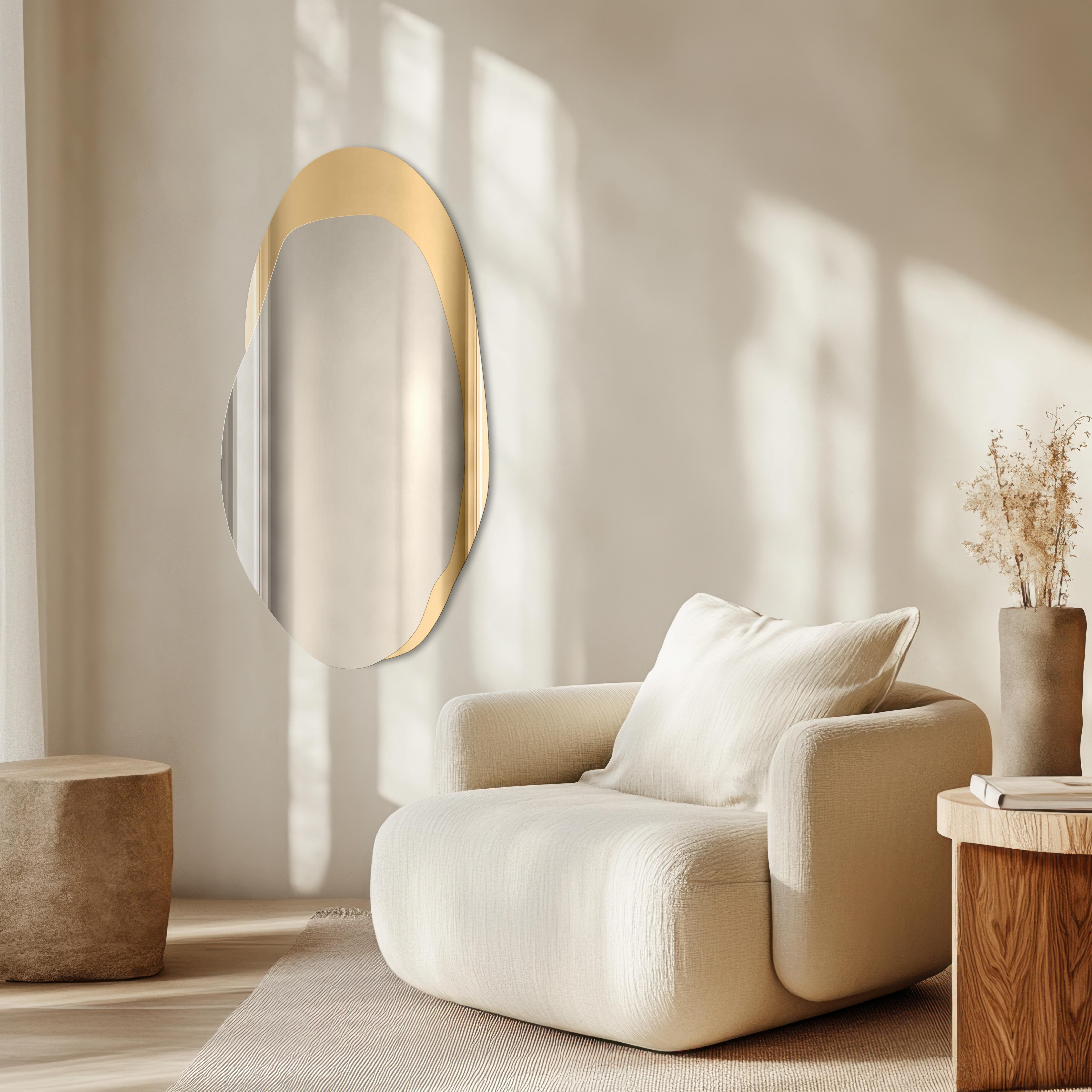 Darmowa Dostawa - Lustro 50x100 cm srebrny-złoty Guarda Smoky TOSSMOGOLD50x100