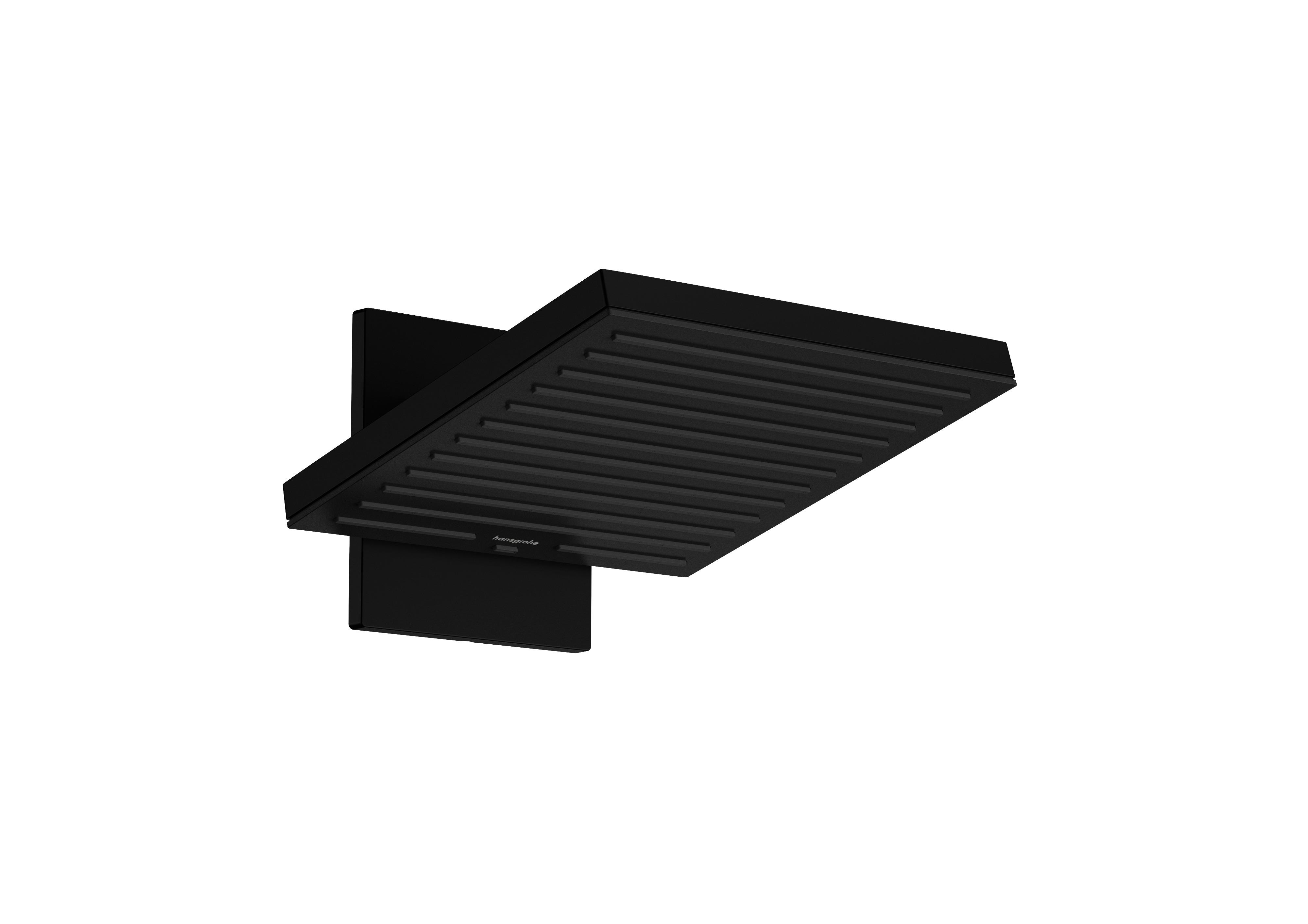 Darmowa Dostawa - Deszczownica z ramieniem 26x26 cm kwadratowa czarna Hansgrohe Pulsify E 24350670