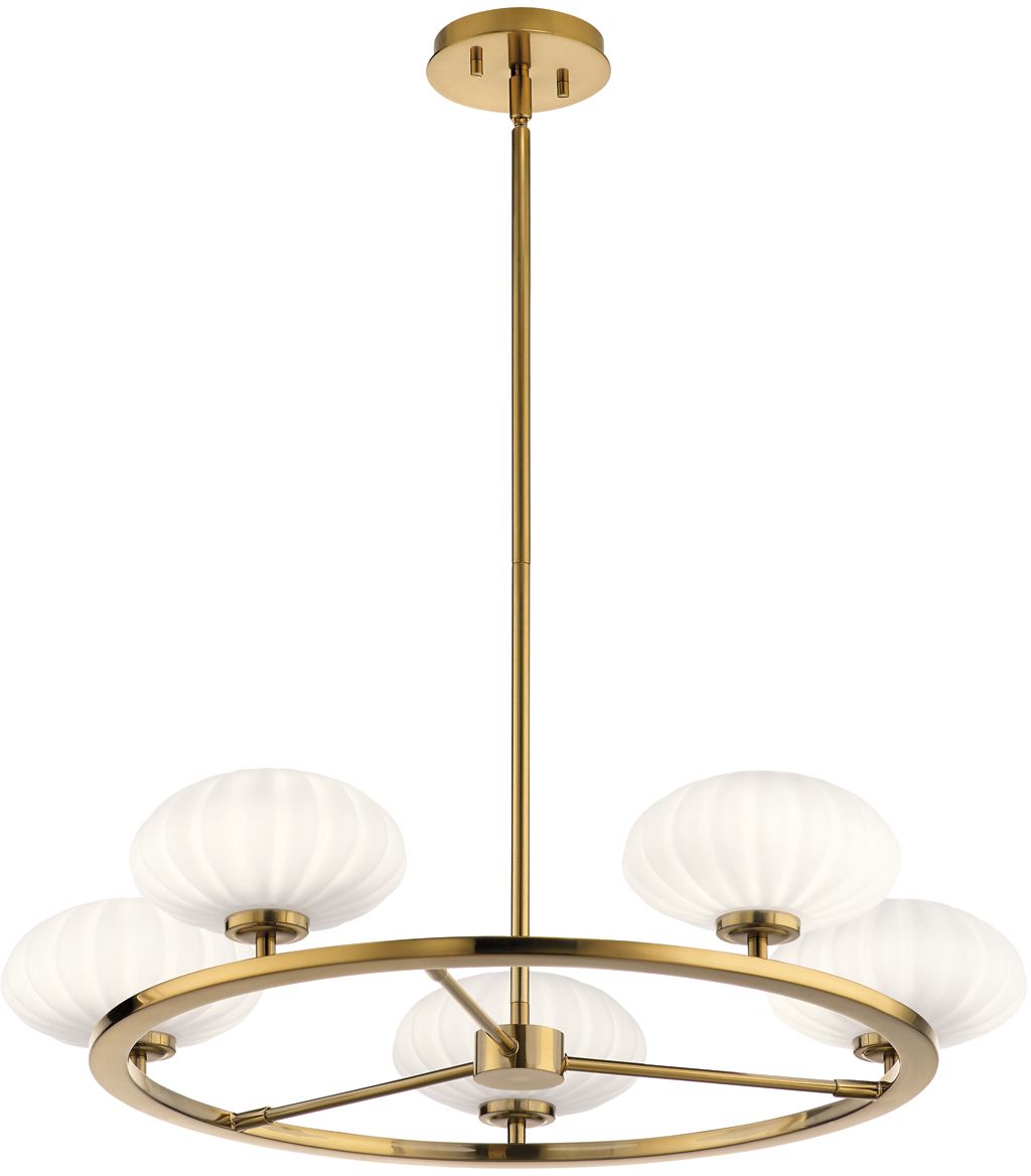 Darmowa Dostawa - Lampa wisząca 5x W złota Quintiesse Pim QNPIM5FXG