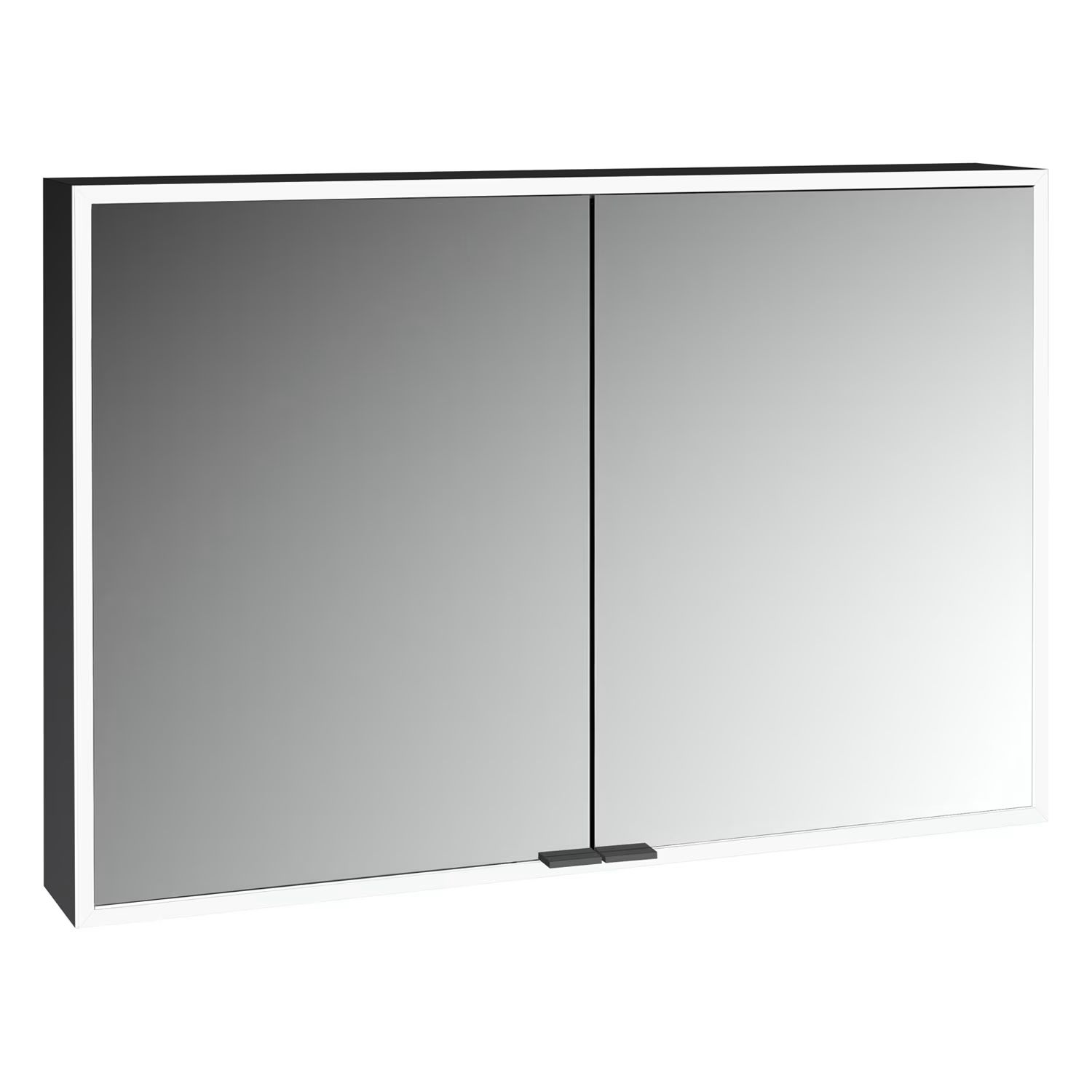 Darmowa Dostawa - Szafka 100x17x70 cm z lustrem czarna Kronenbach Cube 2.0 KB100218MB