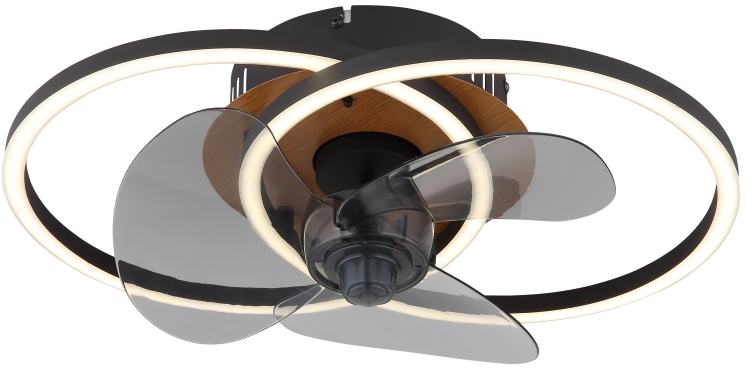 Darmowa Dostawa - Lampa podsufitowa 1x24 W czarna-brązowa Globo Lighting Karen 03661