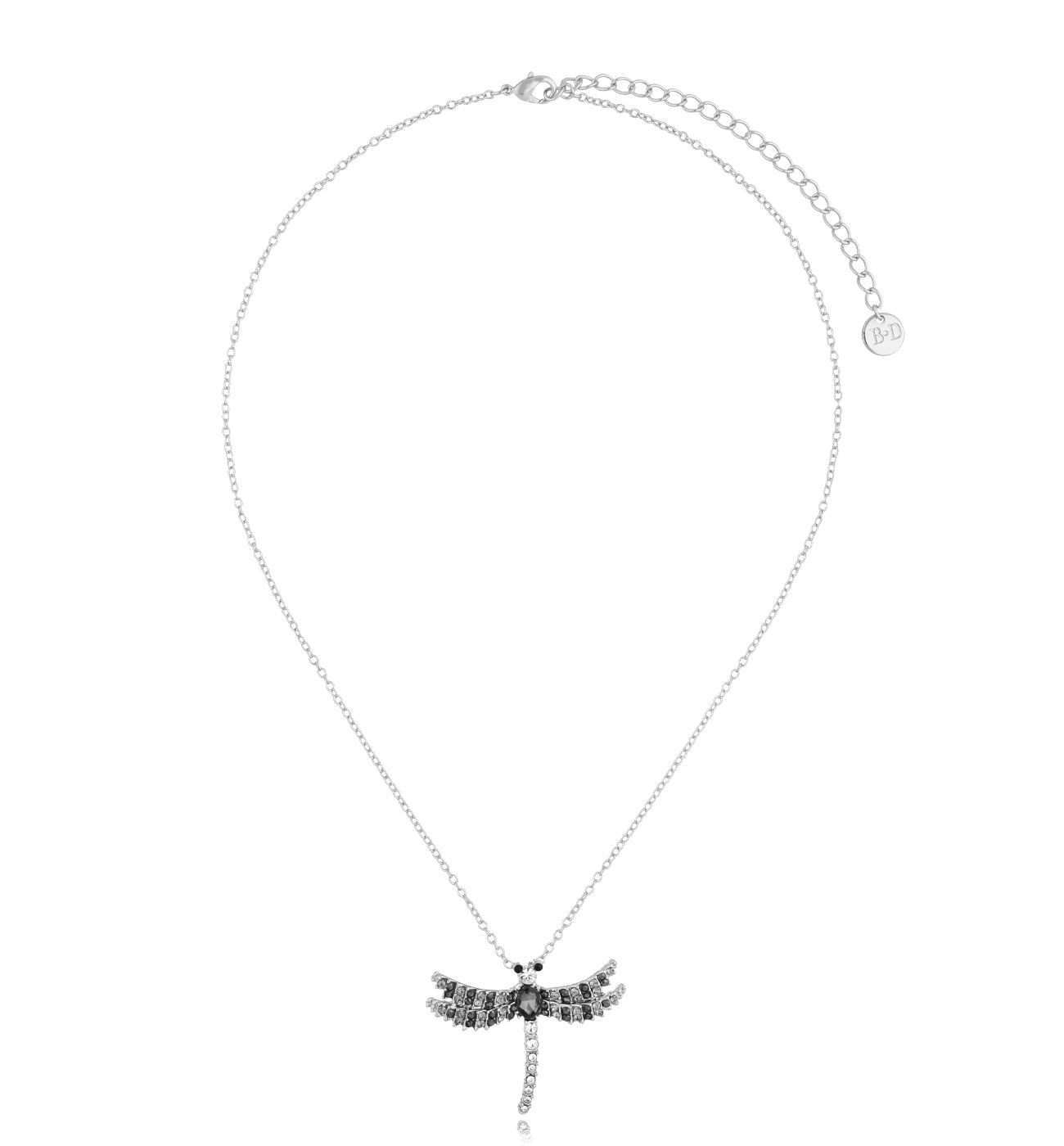 Naszyjnik srebrny z ważką Fábia NS0252