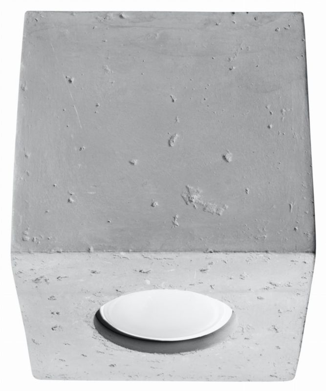 Spot sufitowy Sollux Lighting Quad biały 1 x GU10 x 40W IP20 wym: 10 x 10 cm - 1 szt.