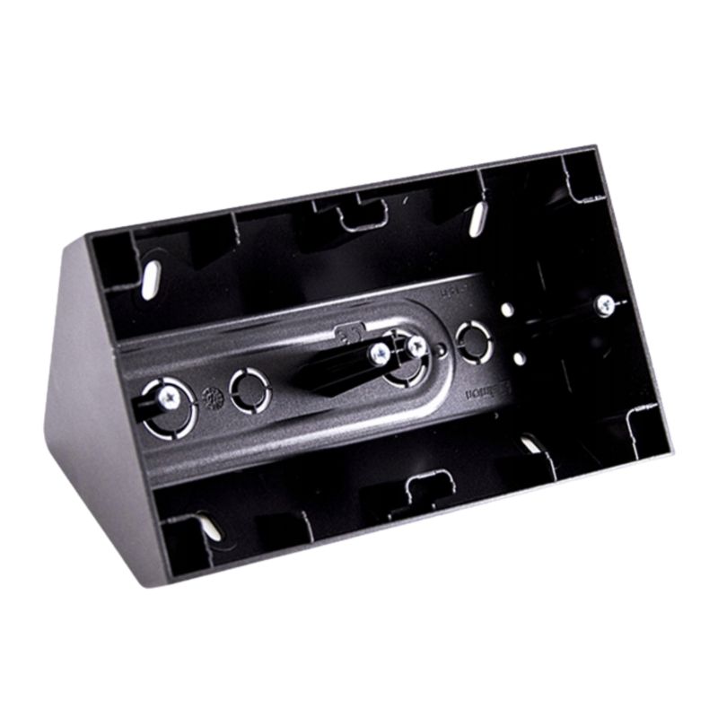 Puszka Natynkowa Narozna Podwojna Kontakt Simon DPNR2 48 Czarna 1 Szt