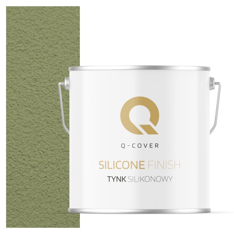 Tynk Silikonowy Elewacyjny Baranek 2.0mm Q-Cover Zielony F484 7KG