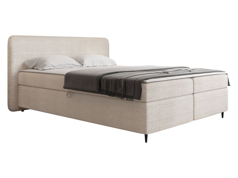 Łóżko kontynentalne MIRJAN 24 Boho II 180x200 jasnobrązowy 1 szt.