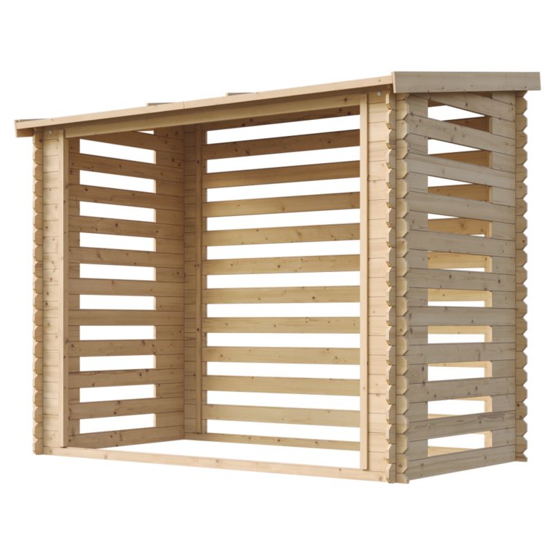 Drewniana szopa na drewno Timbela M202 2.55 m² drewno naturalne grubość deski 19 mm 1 szt.