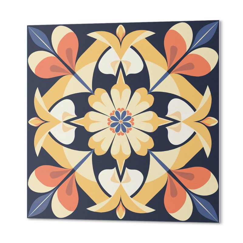 Komplet Kafelków Samoprzylepnych ArtPrintCave 50x50 cm Kwiatowy wzór mandali 4 szt.