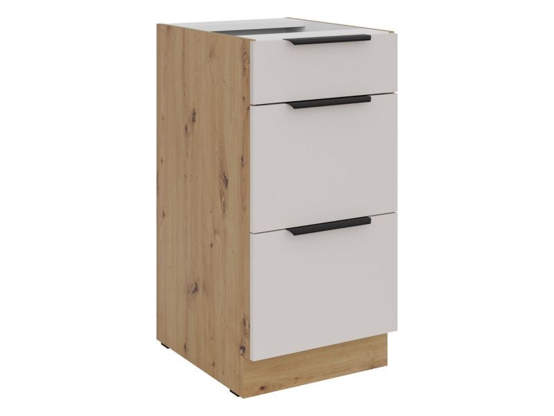 Szafka dolna MIRJAN 24 Solea 40 D 3S BB PREM BOX dąb artisan + kaszmir 1 szt.