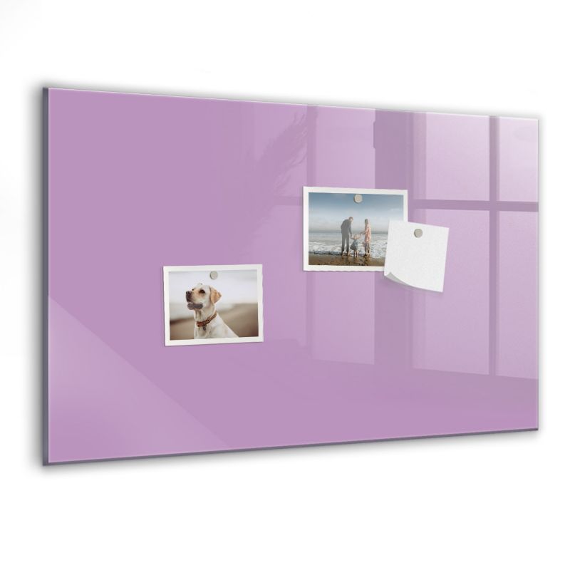 Szklana tablica magnetyczna Wallfluent 60x40 cm Kolor liliowy 1 szt.