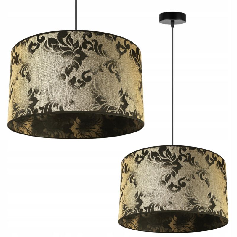 Lampa sufitowa wisząca Light Home LH Werona 1x E27 60W abażur 40cm złoty 1szt.