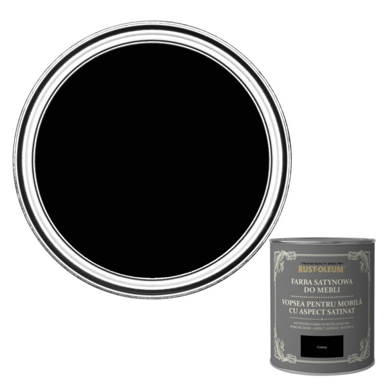 Farba do mebli Rust-Oleum czarny satyna 0,75 l