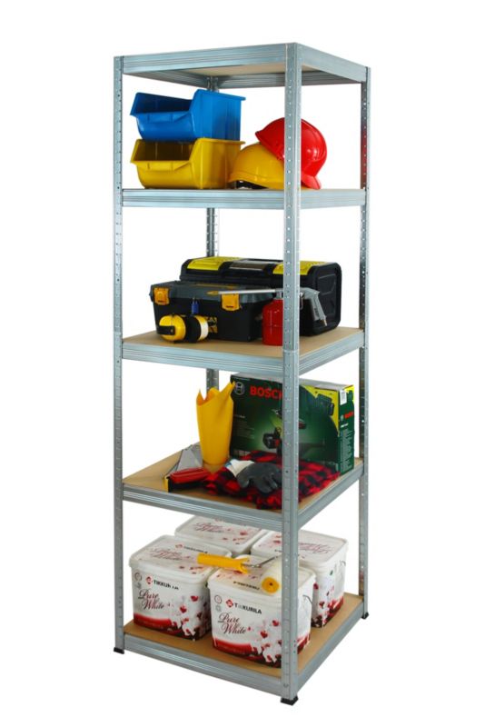 Regał metalowy MODO24 magazynowy ocynkowany helios 213x35x35cm 5 półek po 175 kg 1 szt.