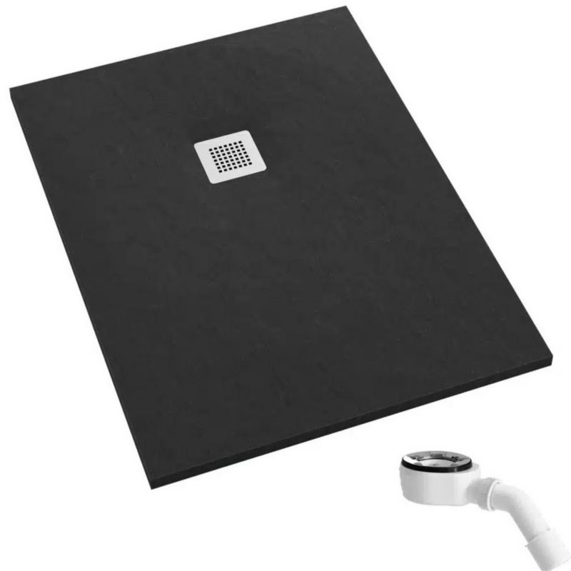 Brodzik akrylowy Schedpol Kalait Black Stone prostokątny 90x120 cm 3.3117/C/ST-M2 1 szt.