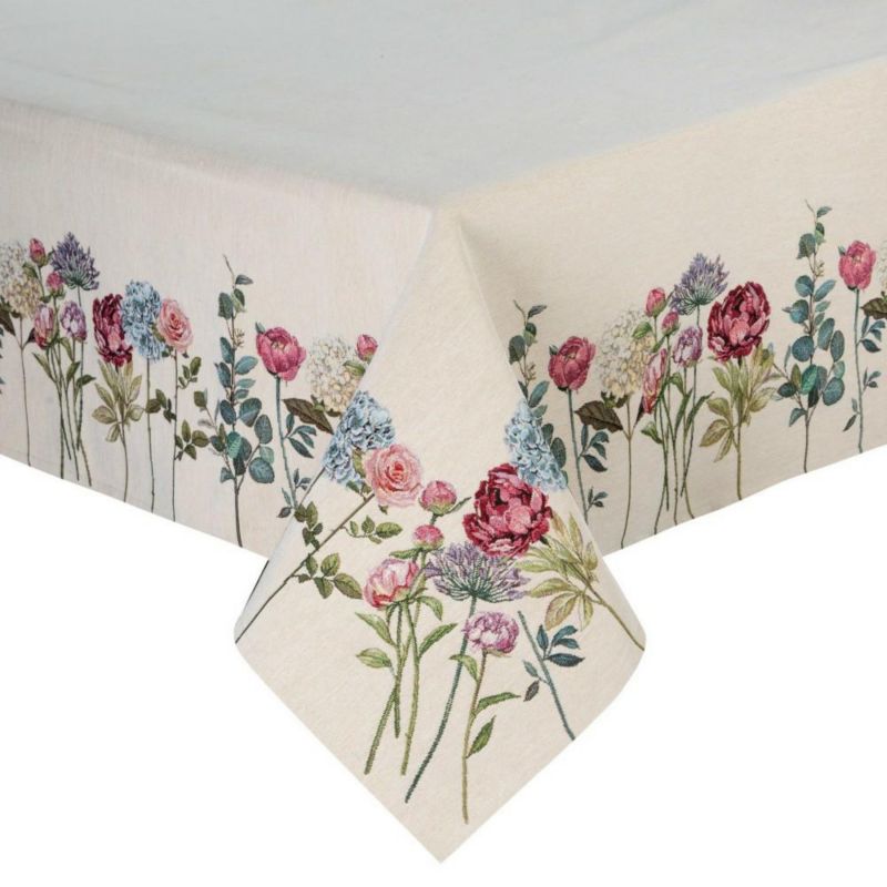 Obrus 1242/NAT Eurofirany 140 x 180 cm z motywem letnich kwiatów 1 szt.