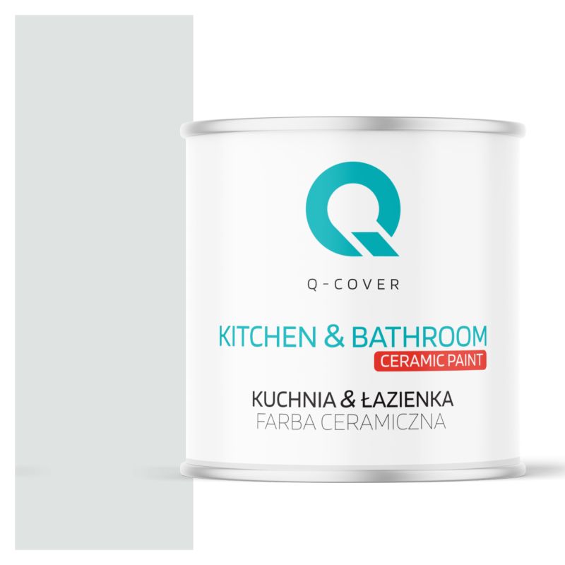Farba Ceramiczna Kuchnia & Łazienka Q-Cover Biel złamana w khaki H1675 Głęboki Mat 2L