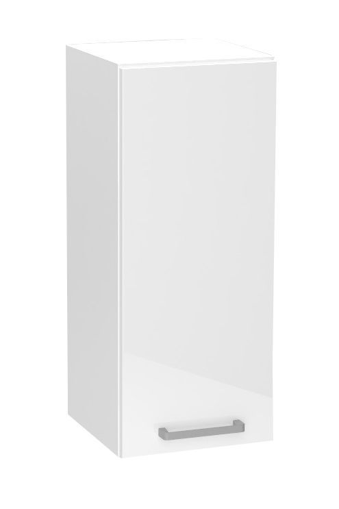 Szafka kuchenna wisząca 30 Stolkar VITA W30 P/L biała połysk 1 szt
