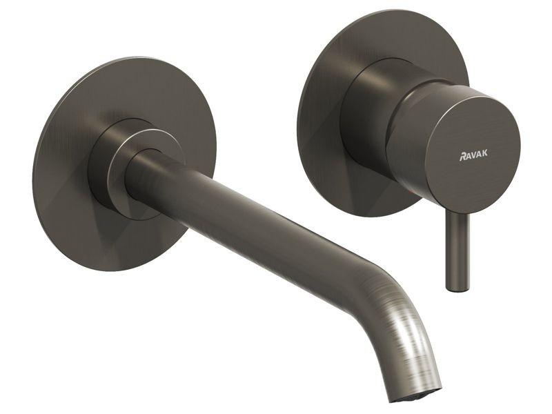 Bateria umywalkowa Ravak podtynkowa Espirit ES 019.20GB.O1.RB07B do R-box, dwuczęściowa grafit 1 szt