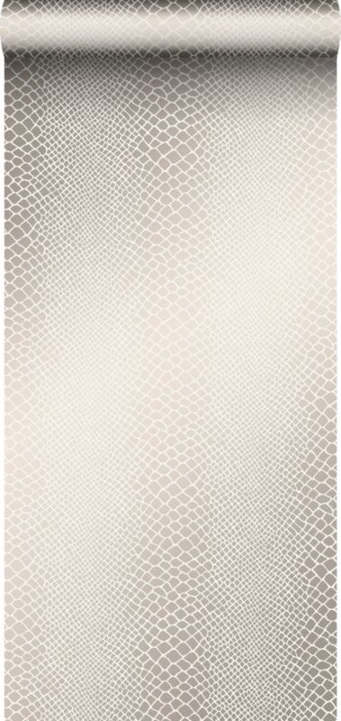 Tapeta Origin Wallcoverings nadruk węża beżowym 53 cm x 10.05 m - 1 rol.