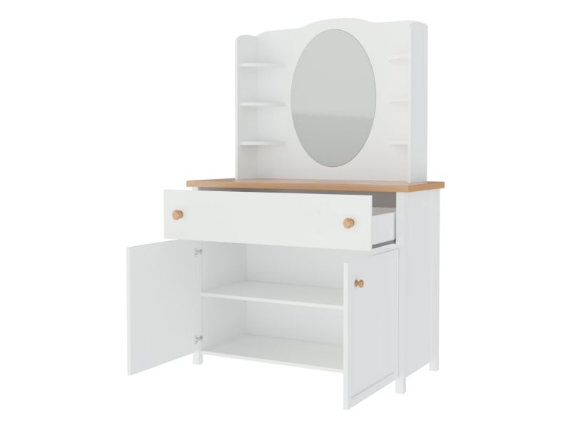 Toaletka MIRJAN 24 Story 05 + 06 biały / dąb nash 1 szt.