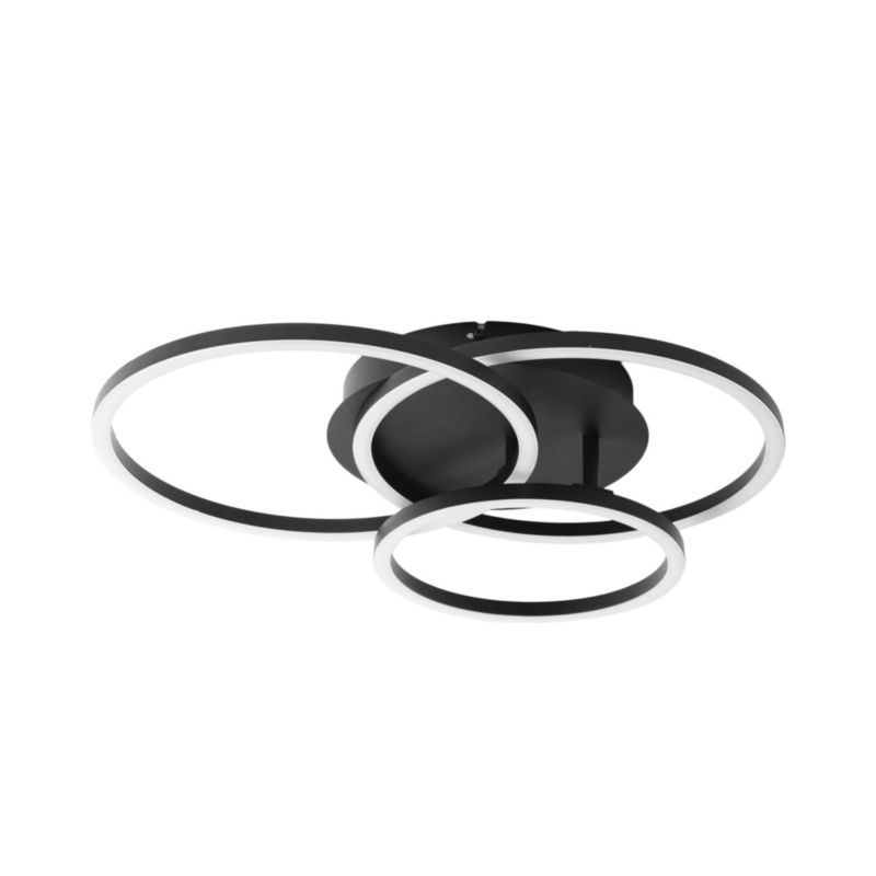 Lampa sufitowa LL GRYNDAR LED LAMP 66829 LIGHTLOGIC plafon 32W okrągła czarna 1szt.