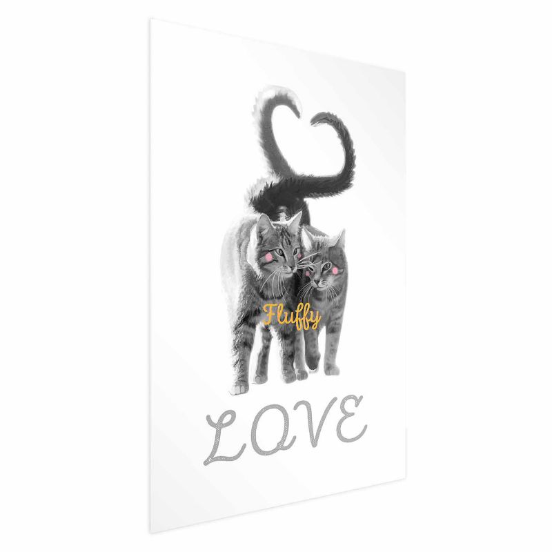 Plakat Artgeist Fluffy Love 21x30 cm bez ramy 1 szt