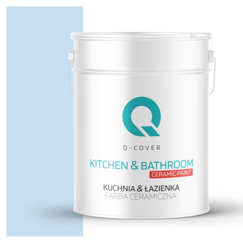 Farba Ceramiczna Kuchnia & Łazienka Q-Cover Błękit H0169 Głęboki Mat 10L