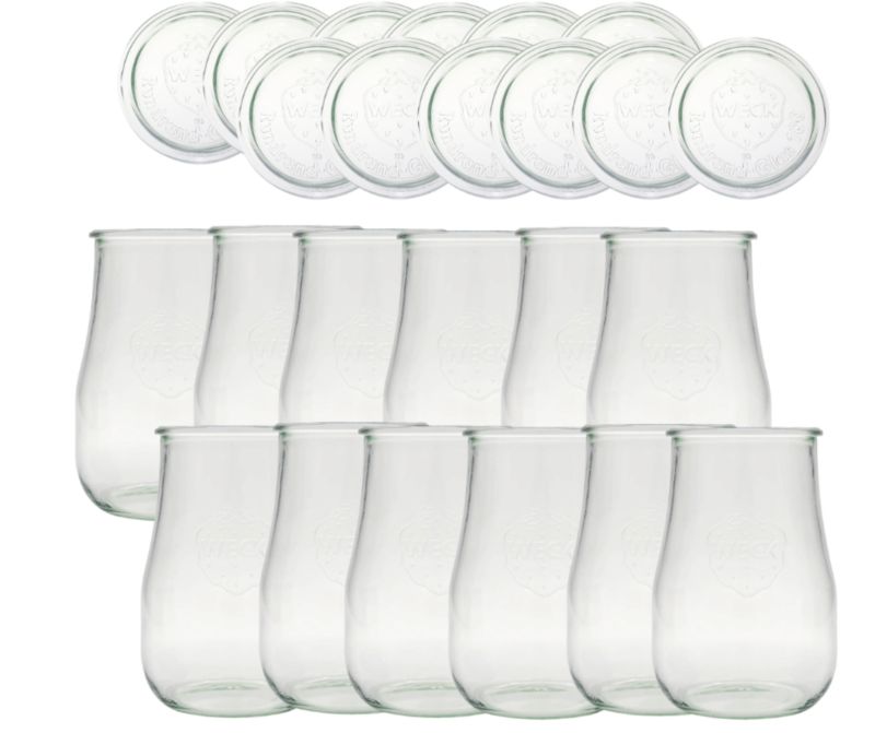 Słoiki MODO24 Weck 1750 ml fi 100 tulip szklane wieka 12 kpl.