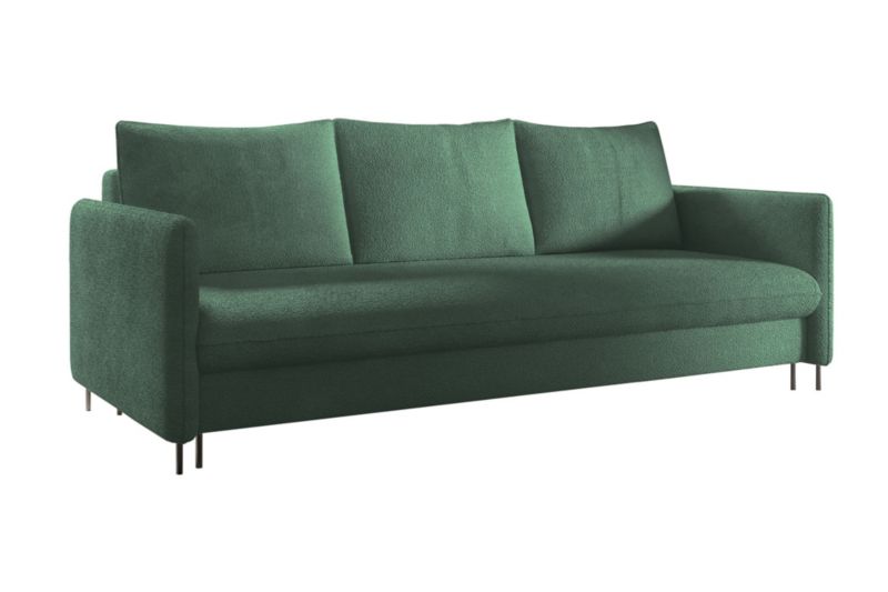 Sofa Bettso Belis Boucle 216 x 91 cm z funkcją spania zielona 1szt.