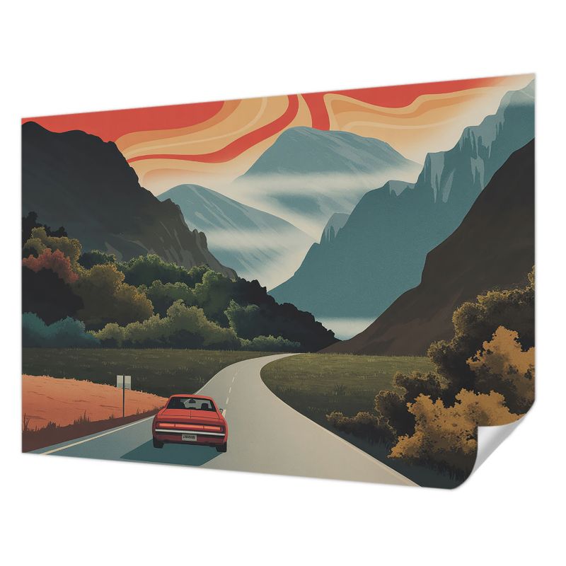 Tapeta samoprzylepna Tulup 208x146 cm Górska przygoda Tapeta Do Salonu, Sypialni, Biura 1 szt.