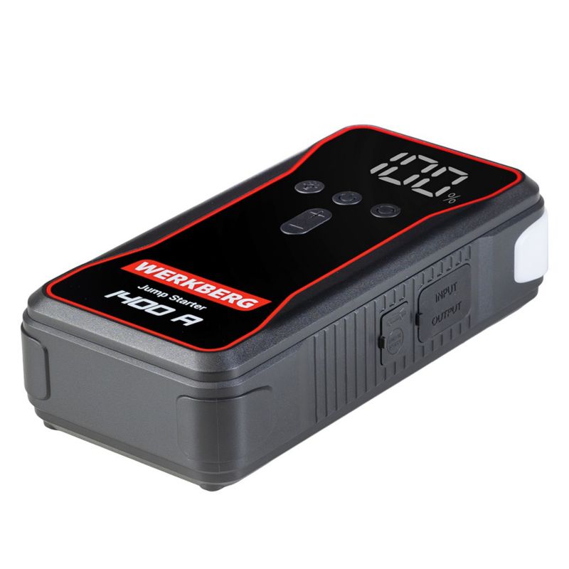 Booster WERKBERG Jump Starter Powerbank 700A/1400A 18000mAh kompresor czarny 1szt.