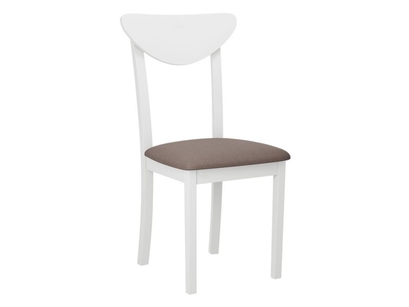 Krzesło MIRJAN 24 Hugo New III biały/brązowa plecionka 1 szt.