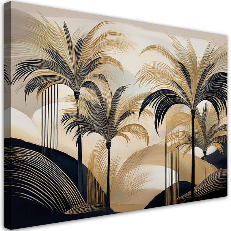 Obraz do salonu Feeby Palmy Dżungla Natura Pejzaż 90x60 cm 1szt