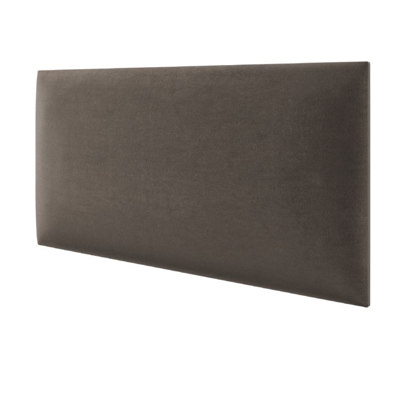 Panel tapicerowany ścienny Stegu wezgłowie 60x30 cm Brązowy welur - akustyczny, dekoracyjny 1 szt.