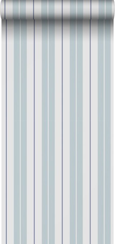 Tapeta Sanders & Sanders paski jasnoniebieskimIszarym 53 cm x 10.05 m - 1 rol.