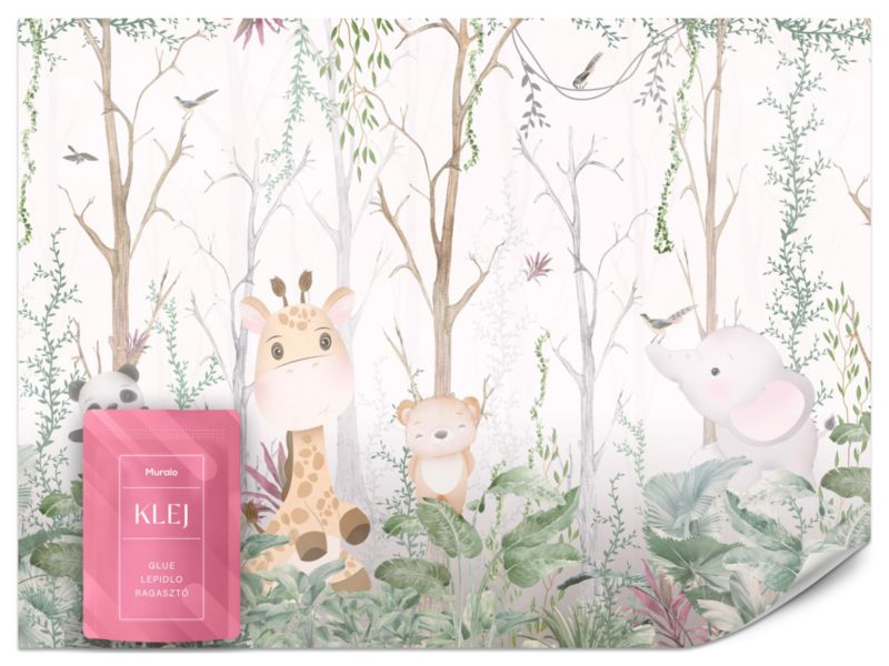 Fototapeta Muralo Bajkowe Zwierzęta w Lesie 500x350 cm 1szt.