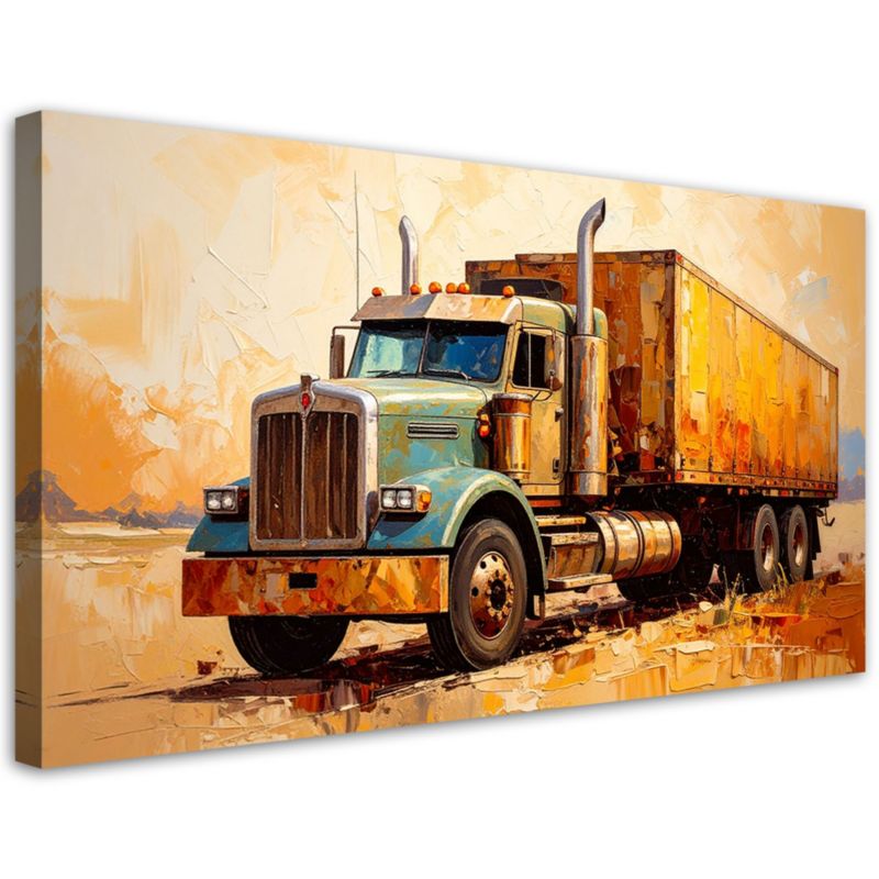 Obraz nowoczesny do biura Feeby Amerykański Samochód ciężarowy 100x50cm 1szt