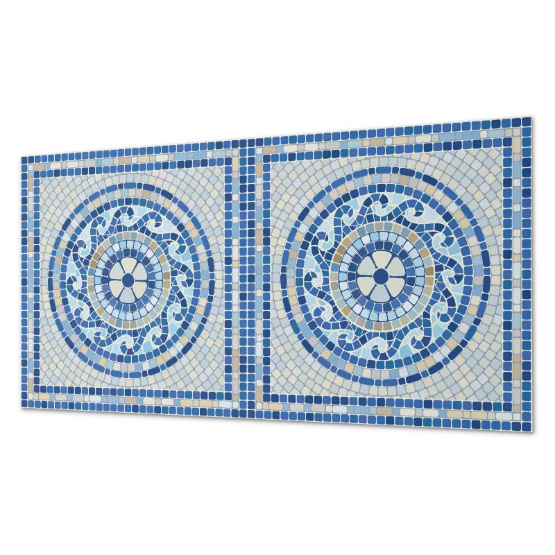 Okładzina Ścienna Z Grafiką PCV ArtPrintCave 120x60 cm Mozaika w odcieniach nieba 1 szt.