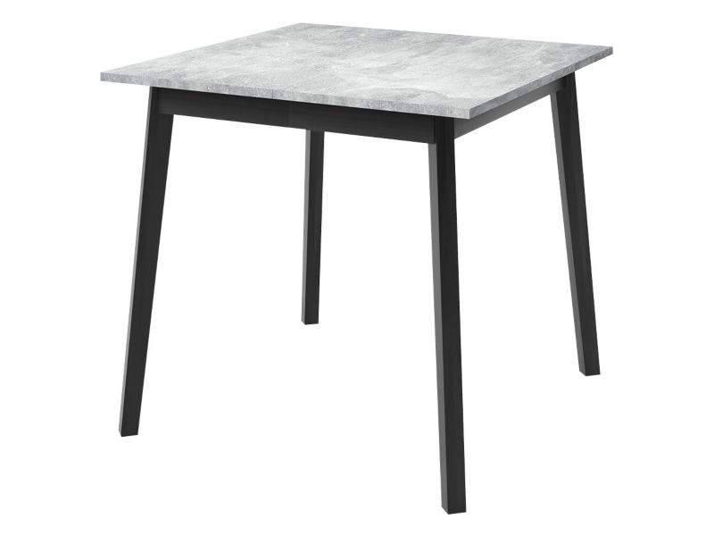 Stół MIRJAN 24 rozkładany Ariel S 85/85 szary marmur/czarny 1 szt.